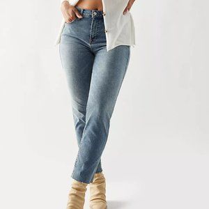 Free People CRVY High-Rise Vintage Straight Jeans